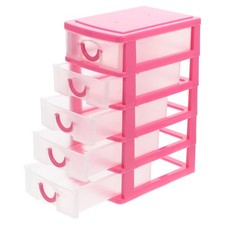  Desk Storage Organizer Mini Plastic Drawers Clear Organizers Stackable