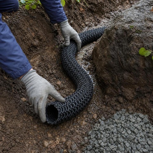 Plastic drain pipe for - plastic,
