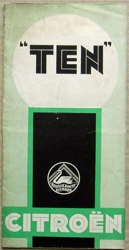Citroen ten car sales brochure - citroen,