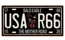 Retro Route 66 USA Bald Eagle