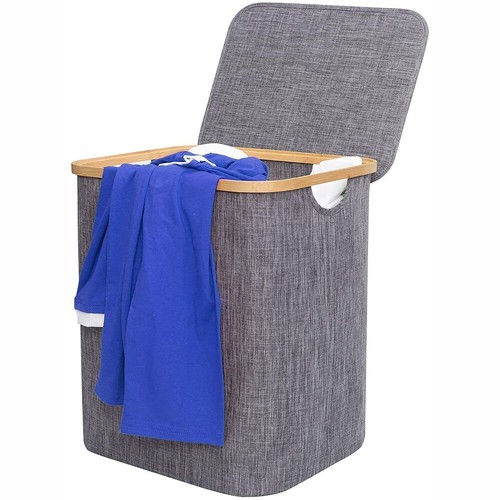 100l bamboo laundry hamper - laundry,