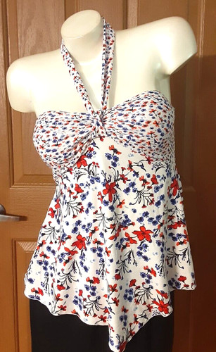 Nobo halter top white floral - nobo,
