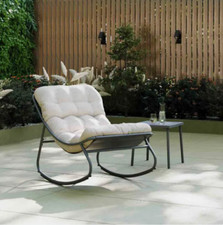 Porto Rocking Chair with Cushion - grade B return RRP £109.99