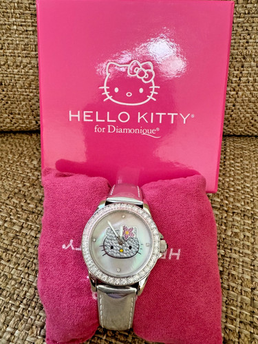 Diamonique hello kitty watch - diamonique,