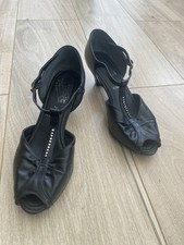 Dance Steps by Equity Black Dance Shoes Size UK 4 EU 37