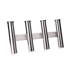 4 Tube Fishing Rod Holder Rack for Marine Boat Yacht Camper RV Stainless Steel