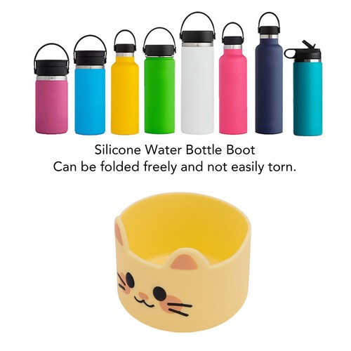Silicone water bottle boot - silicone,