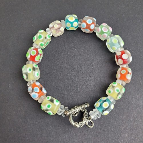 Polka dot lampwork - dot,