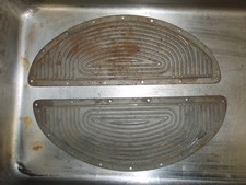 Original Harley-Davidson WLA WLC steel footboard pads, part number HRD-2940-40