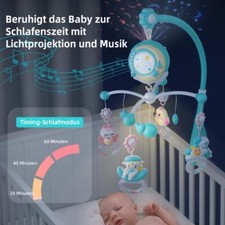 Baby Musical Crib Bed Bell Cot
