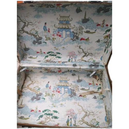 Vintage travel trunk 19th - ,