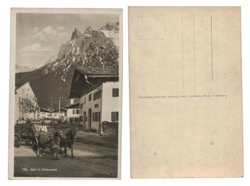 Postcard mittenwald bavaria - mittenwald,