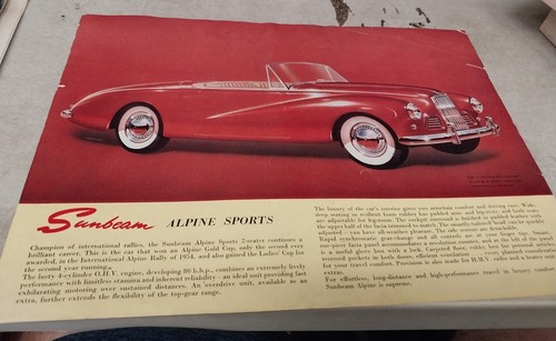 1955 sunbeam alpine sports - sunbeam,