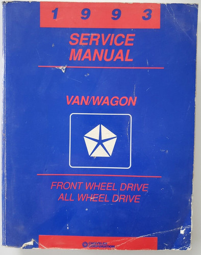Service manual 1993 chrysler - service,