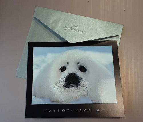 Baby seal greetings card by - baby,