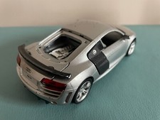 MSZ 5.6” AUDI R8 GT Silver DIECAST Toy Model Motorised Car 1:32 Lights & Sound