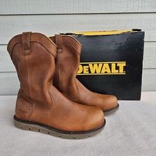 Dewalt Mcalester PT Brown Leather Work Boot Men SZ 14 Electrical Hazard Oil Slip