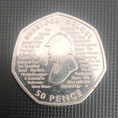 Sherlock holmes 50p coin - holmes,
