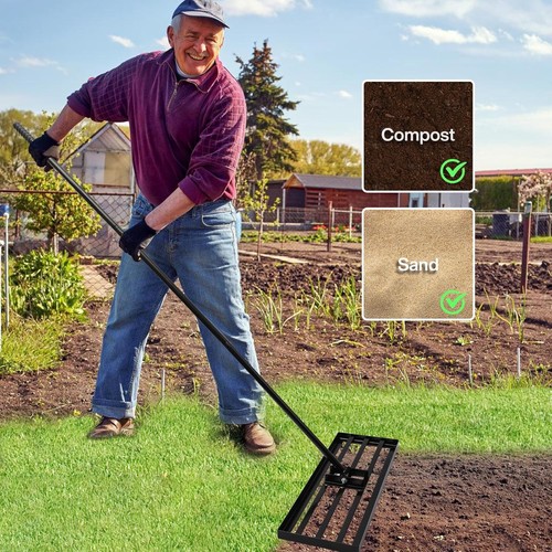 Lawn levelling rake lute sand - levelling,