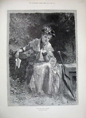 Old antique print - antique, knowles