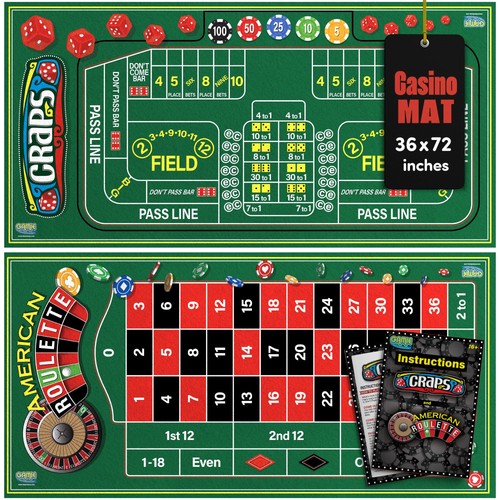 Double sided felt roulette and - sided,