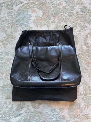 Genuine black leather - genuine,