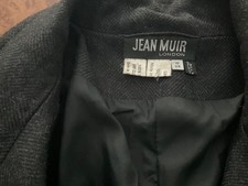 Jean Muir vintage coat, 100% herringbone wool with 100% silk lining. Rare find
