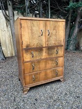 Vintage burr walnut 3 drawer