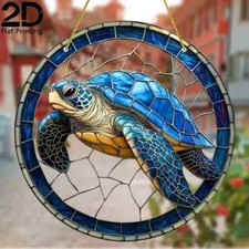 Blue Sea Turtle Ocean Mosaic