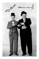 Laurel and Hardy Signed A4