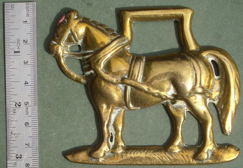 Horse brass standing - brass:,