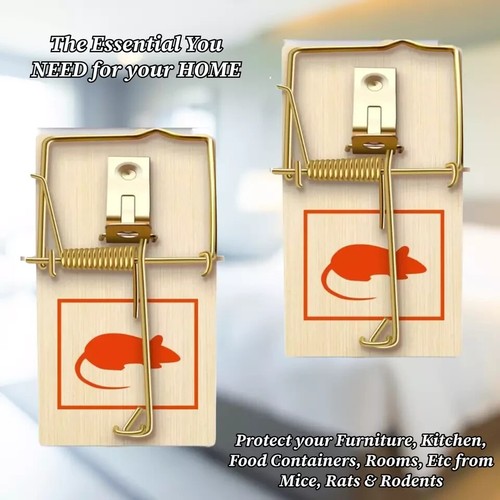 Wooden rat traps - 2x,