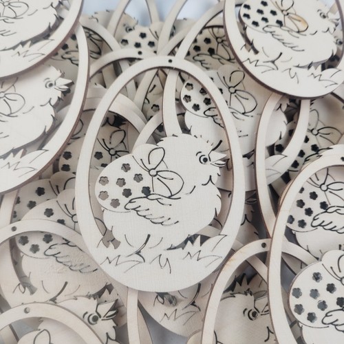 Easter wooden decoration set - easter, decoration,