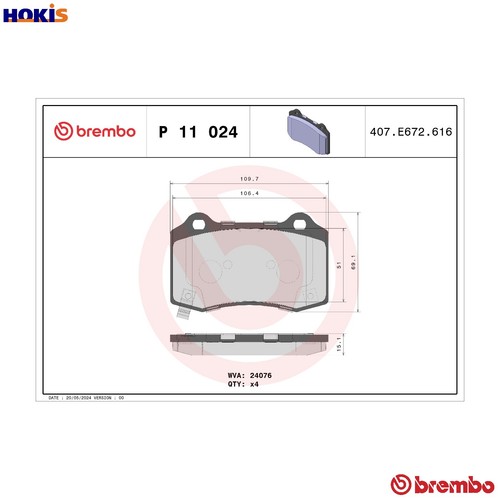 Brake pad set - brake, disc