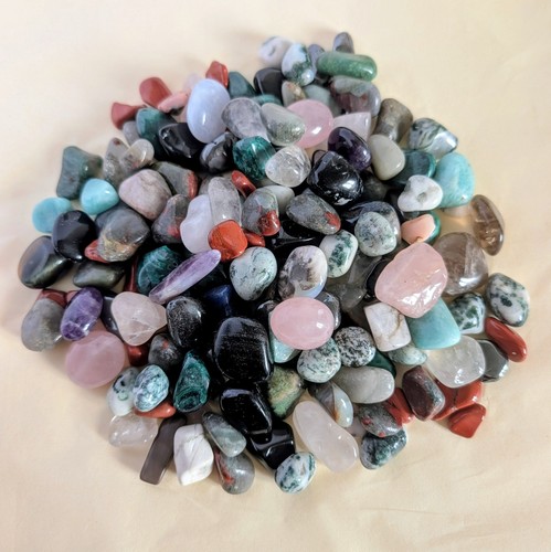 Mixed crystal tumblestones 1kg - mixed,