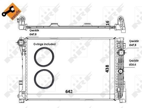Nrf radiator for - for, mercedes
