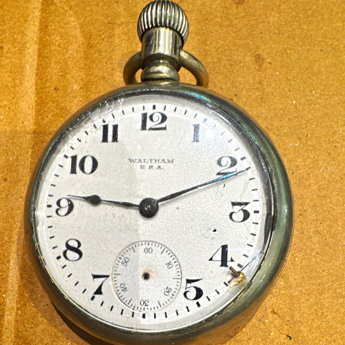 Waltham silver open face - waltham,