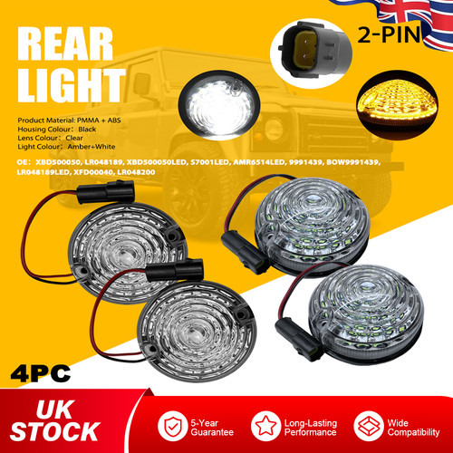 4pcs 73mm clear lens led - 4pcs,