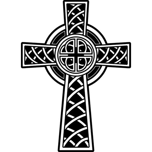 Celtic cross unmounted - 'celtic, cross'