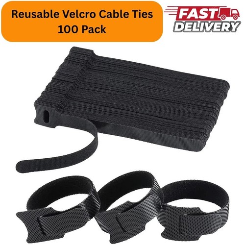 100xreusable ties velcros hook - ties,