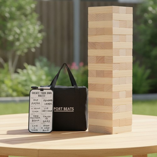 Giant stacking game for - giant, adults
