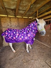 220g TURNOUT RUG MINI/SHETLAND PONY WATERPROOF NEW PURPLE STAR 3'0"-4'6"