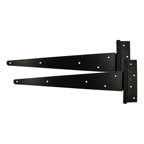 Black tee hinge pair - black,