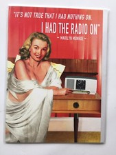 Glamour Girl, Marilyn Monroe Quote, 50s-60s BLANK INSIDE, Vintage Style, Humour