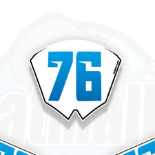 Race number board - number, (front)
