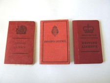 Vintage Driver's Licences -