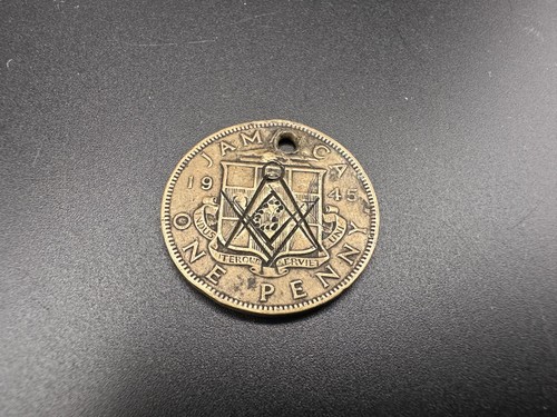 Masonic coin token jamaica - token,