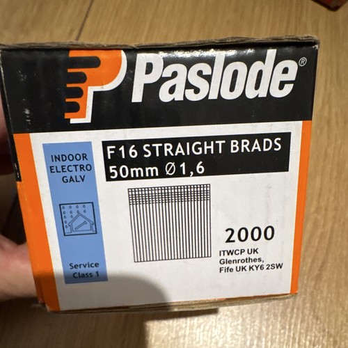 Paslode f16 straight brad - straight,