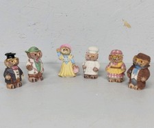 Vintage GW/EL Set Of 5 Collectable Owl Figurines / Ornaments 2” Tall