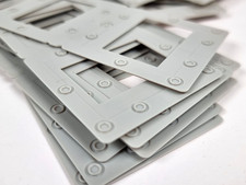 20x Vintage 35mm Slide Mounts – Locking Plastic Film Transparency Holders – NOS